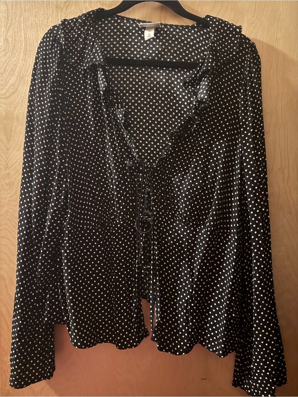 Ava and Viv polka dot blouse